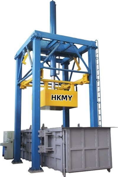 Vertical waste compression transfer station-5